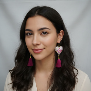 Hand-Painted Wooden Earrings